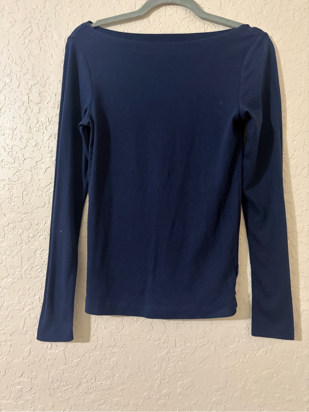 GAP Women's Navy Long-Sleeve Boatneck Top